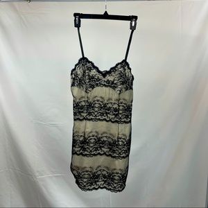 Van Raalte Nylon Lace Slip Vintage Sixties GRUNGE mini slip dress